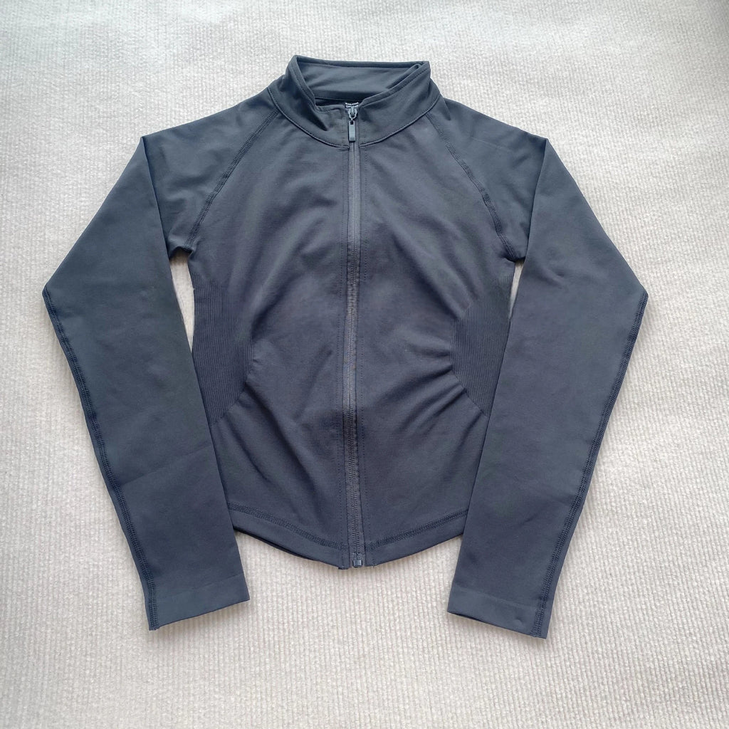 Seamless Long-Sleeve Zipper Yoga & Outdoor Sports Jacket